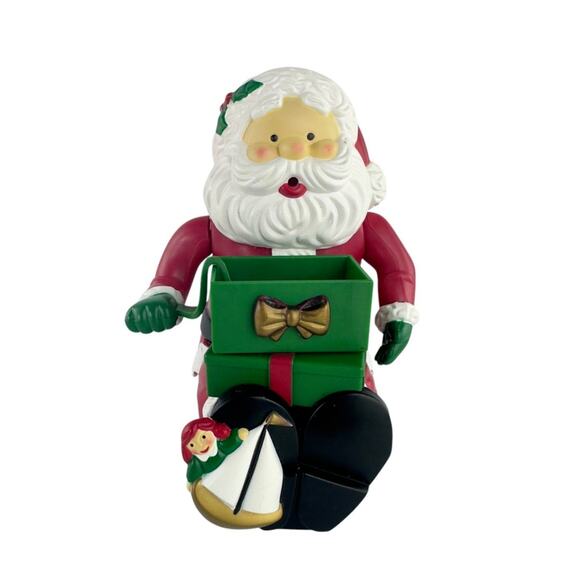 Vintage Avon Gift Collection Bubble Blowing Santa Animated Christmas Decor 1996 - Picture 1 of 11